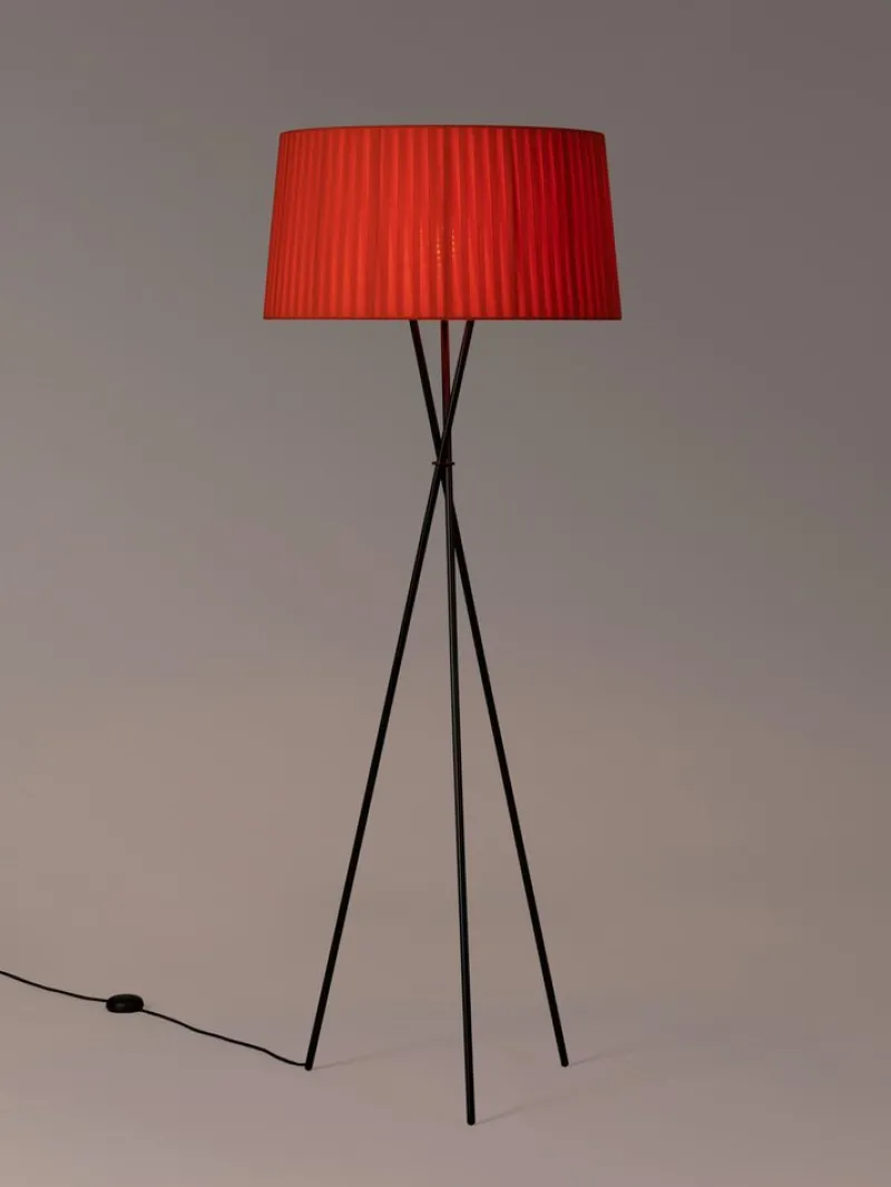 Pamono Red Trípode G5 Floor Lamp by Santa & Cole> Floor Lamps