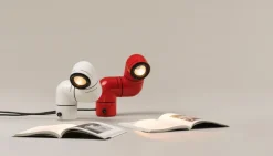 Online Pamono Red Wall Lamp by André Ricard