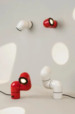 Online Pamono Red Wall Lamp by André Ricard