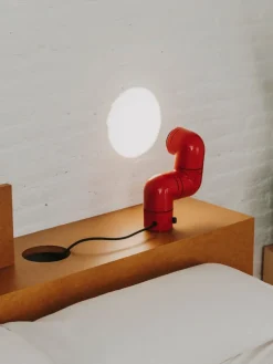 Online Pamono Red Wall Lamp by André Ricard