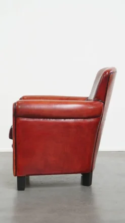 Online Pamono Reddish Brown Sheepskin Armchair