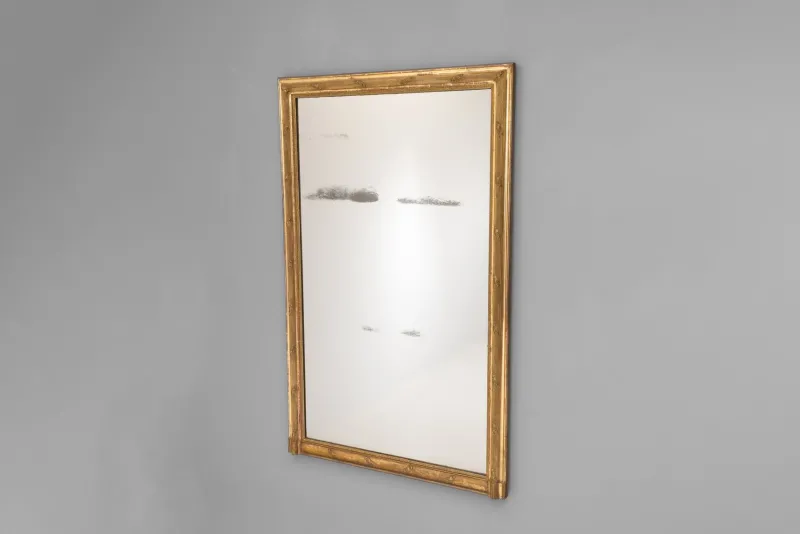 Pamono Reeded Overmantel Mirror, 1860s> Mirrors