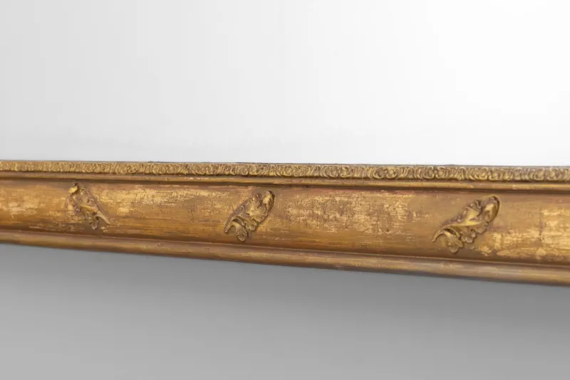 Pamono Reeded Overmantel Mirror, 1860s> Mirrors