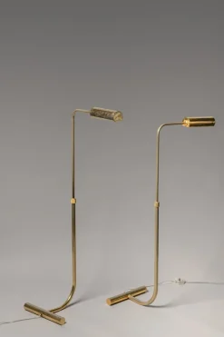Pamono Re-Edition of an Adjustable Floor Lamp in Chrome Plated Brass from Blend Roma, 1960s> Floor Lamps