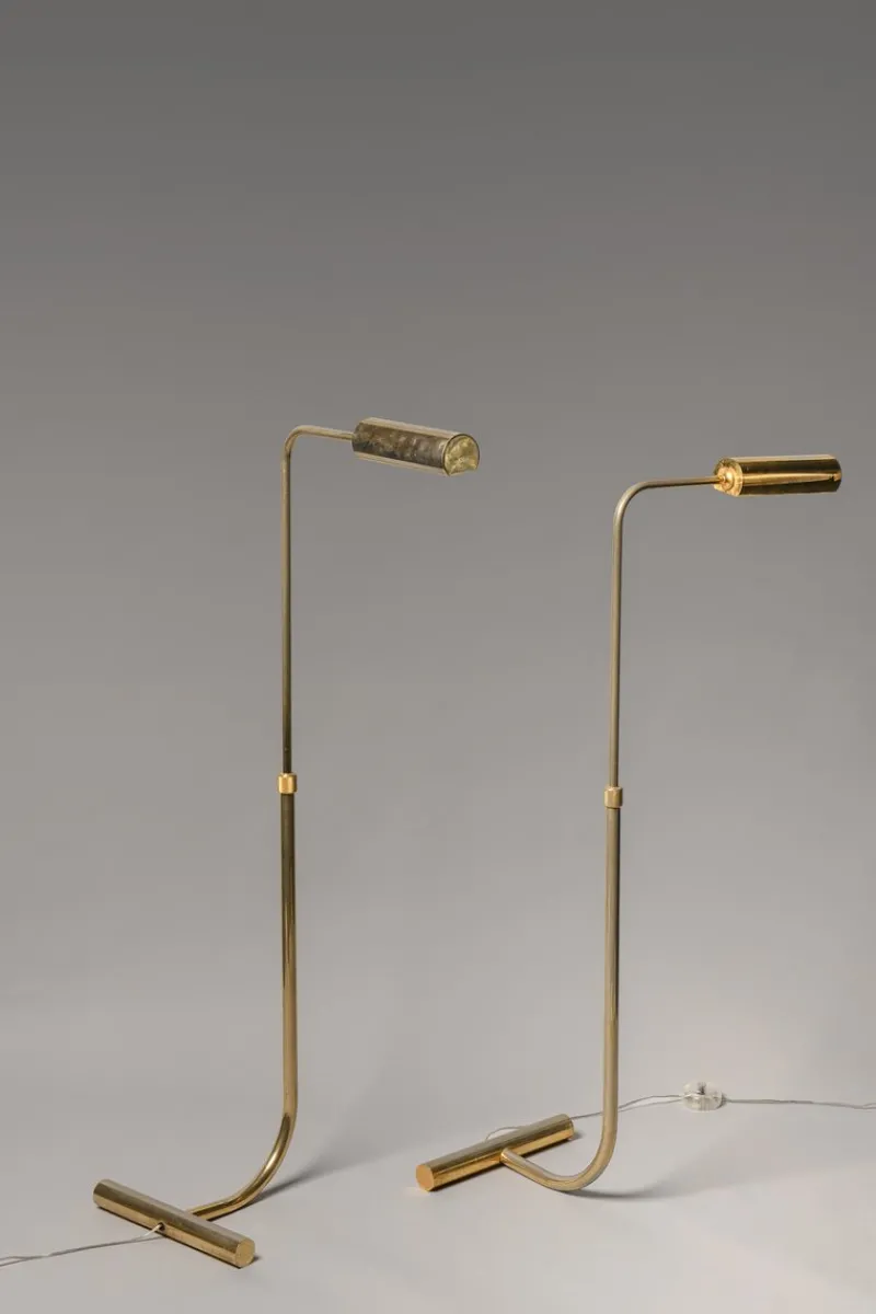 Pamono Re-Edition of an Adjustable Floor Lamp in Chrome Plated Brass from Blend Roma, 1960s> Floor Lamps