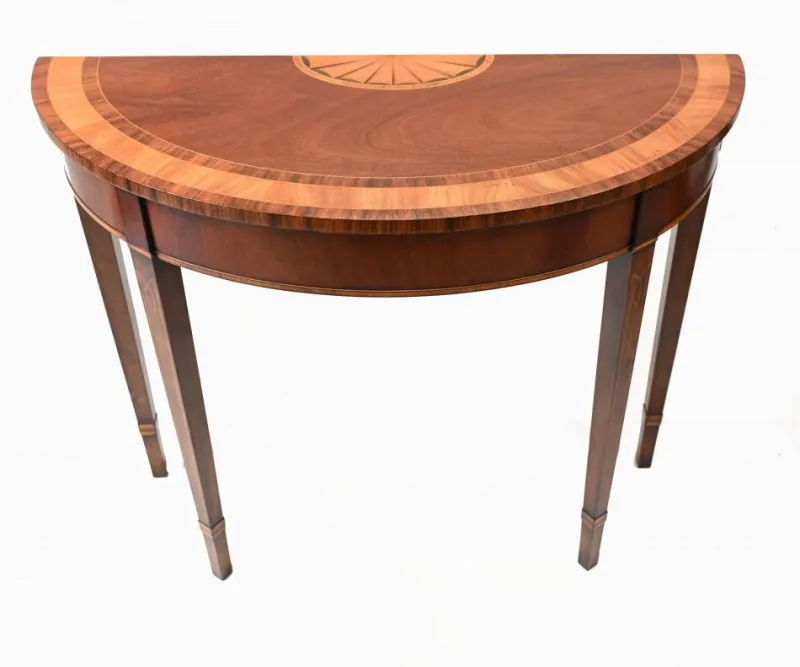 Online Pamono Regency Demi Lune Console Table in Maohogany