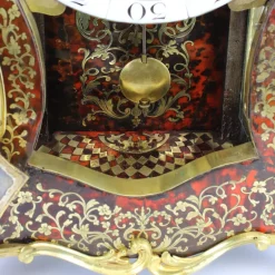 Pamono Regency or Louis XV Boulle Cartel Clock on Console by Gribelin, Paris, Early 18th Century, Set of 2><noscript><img width=