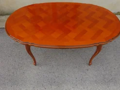 Pamono Regency Oval Extendable Dining Table, 1980s> Dining Tables & Sets