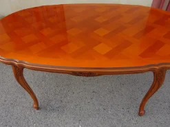 Pamono Regency Oval Extendable Dining Table, 1980s> Dining Tables & Sets