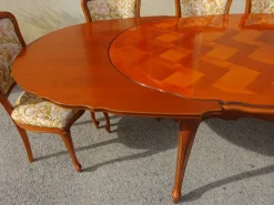 Pamono Regency Oval Extendable Dining Table, 1980s><noscript><img width=