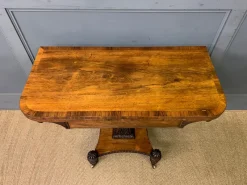 Pamono Regency Rosewood Card Table, 1815> Game Tables