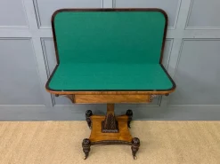 Pamono Regency Rosewood Card Table, 1815><noscript><img width=