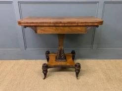 Pamono Regency Rosewood Card Table, 1815><noscript><img width=