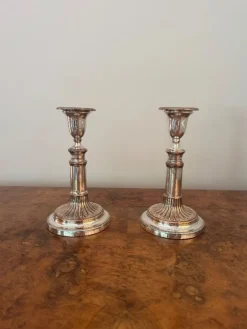 Online Pamono Regency Telescopic Candlesticks, 1810s, Set of 2