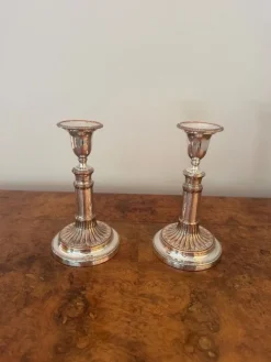 Online Pamono Regency Telescopic Candlesticks, 1810s, Set of 2
