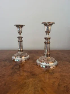 Online Pamono Regency Telescopic Candlesticks, 1810s, Set of 2