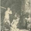 Pamono Rembrandt van Rijn, The Beheading of St. John the Baptist, Etching, 1640> Old Masters