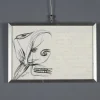 Pamono Remo Brindisi, Drawing with Letter, 1961, Canvas> Work On Paper