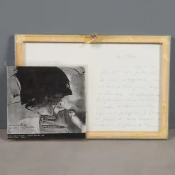 Pamono Remo Brindisi, Drawing with Letter, 1961, Canvas><noscript><img width=