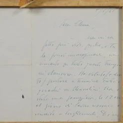 Pamono Remo Brindisi, Drawing with Letter, 1961, Canvas><noscript><img width=