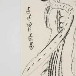 Pamono Remo Brindisi, Sketch for Aida, 1974, Charcoal Drawing><noscript><img width=