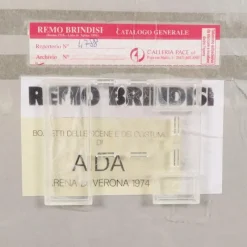 Pamono Remo Brindisi, Sketch for Aida, 1974, Charcoal Drawing><noscript><img width=