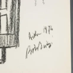 Pamono Remo Brindisi, Sketch for Aida, 1974, Charcoal Drawing><noscript><img width=