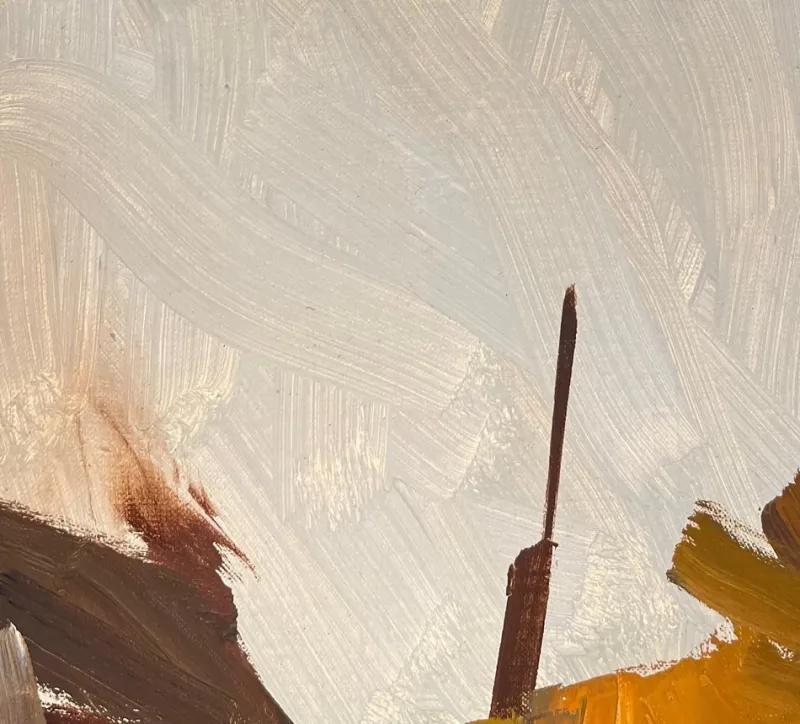 Hot Pamono René Guinand, Faded Flowers, 1980s, Oil on Canvas