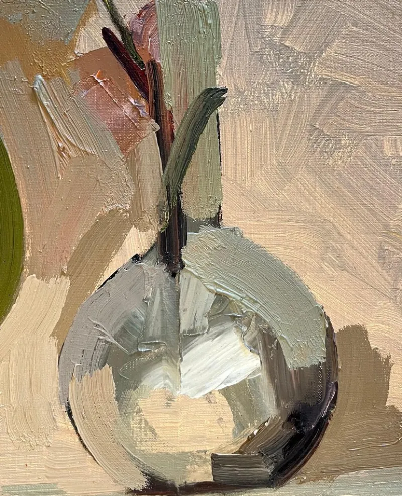 Hot Pamono René Guinand, Faded Flowers, 1980s, Oil on Canvas