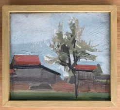 Sale Pamono René Guinand, Paysage, 1935, Oil on Canvas, Framed