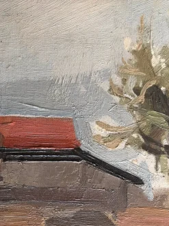 Sale Pamono René Guinand, Paysage, 1935, Oil on Canvas, Framed