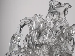 Pamono René Roubicek, Coral Sculpture, 1960s, Crystal