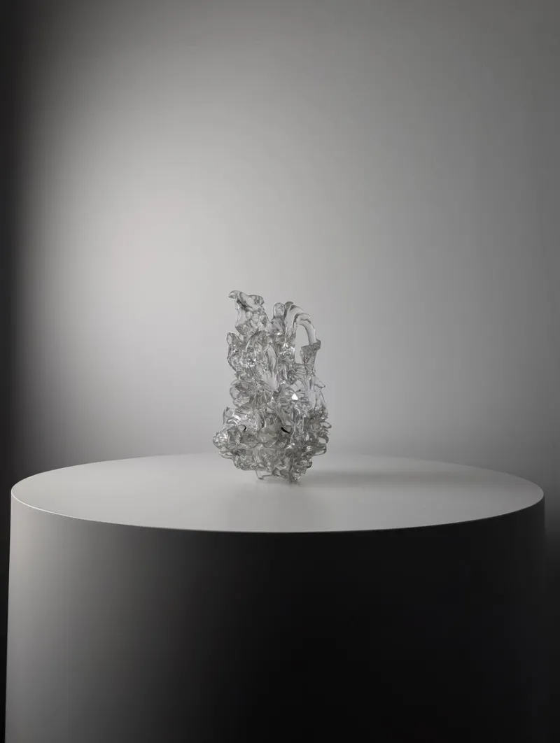 Pamono René Roubicek, Coral Sculpture, 1960s, Crystal