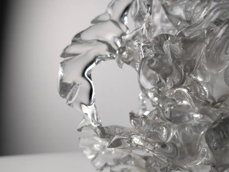 Pamono René Roubicek, Coral Sculpture, 1960s, Crystal