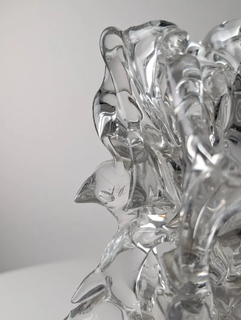 Pamono René Roubicek, Coral Sculpture, 1960s, Crystal