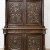 Pamono Renaissance Revival Oak 2-Part Buffet Cabinet, France, Mid-19th Century> Sideboards & Buffets