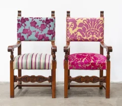 Hot Pamono Renaissance Style Chairs, 1950s, Set of 2