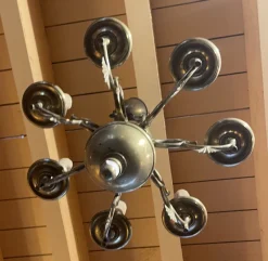 Discount Pamono Renaissance Style Chandelier in Bronze with Six Branches