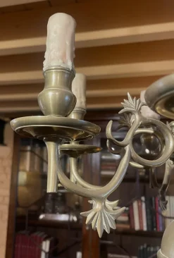 Discount Pamono Renaissance Style Chandelier in Bronze with Six Branches