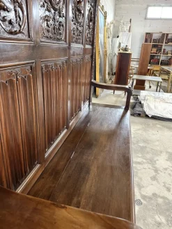 New Pamono Renaissance Style Chest Bench in Walnut, 1890s