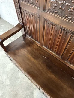 New Pamono Renaissance Style Chest Bench in Walnut, 1890s