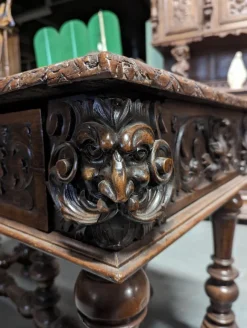 Pamono Renaissance Style Table in Walnut><noscript><img width=