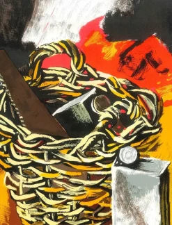 Pamono Renato Guttuso, Still Life, Original Lithograph, 1981> Abstraction