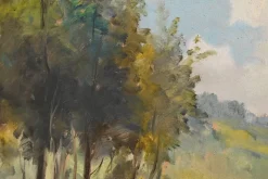 Pamono Reney, The Mill, 20th Century, Oil on Canvas, Framed><noscript><img width=