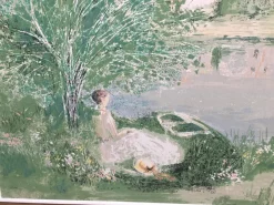 Sale Pamono Reproduction of Large Picture on Canvas by Monet