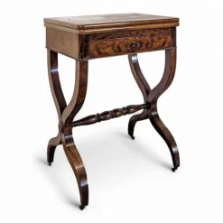 Clearance Pamono Restoration Game Table in Flamed Mahogany