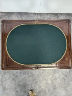 Clearance Pamono Restoration Game Table in Flamed Mahogany
