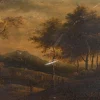 Pamono Restoration Period Artist, Landscape, Oil on Panel, Framed> Classical