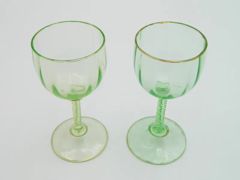 Pamono Rhein Wine Glasses by J. & L. Lobmeyr Vienna, 1890s, Set of 11> Glassware