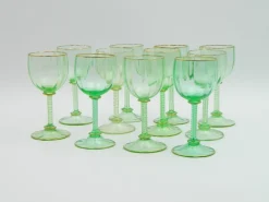 Pamono Rhein Wine Glasses by J. & L. Lobmeyr Vienna, 1890s, Set of 11><noscript><img width=